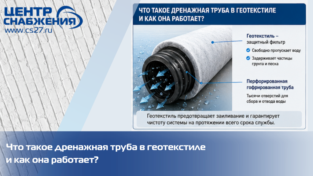 Что такое дренажная труба в геотекстиле и как она работает? Что такое дренажная труба в геотекстиле и как она работает?